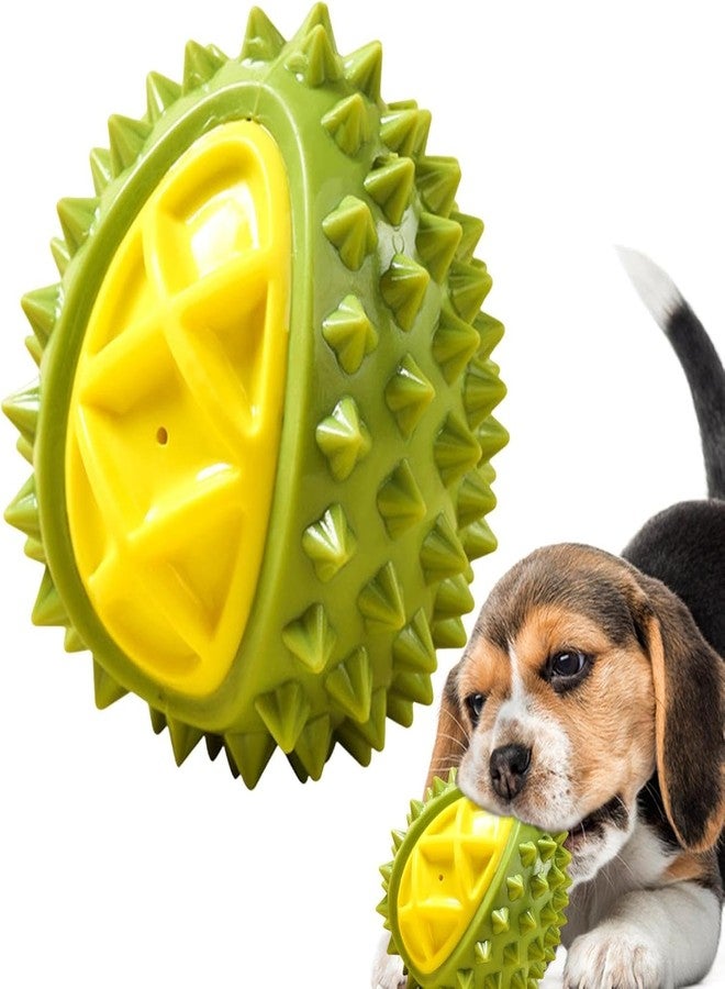 PET FUN لعبة فاكهة جاك فروت تصدر صوتاً من مادة TPR من بيت فن للكلاب | لعبة مضغ متينة للكلاب والجراء التي تميل للمضغ بقوة | لعبة مضغ تفاعلية مقاومة للعض للحيوانات الأليفة لوقت اللعب والتدريب - Image 1